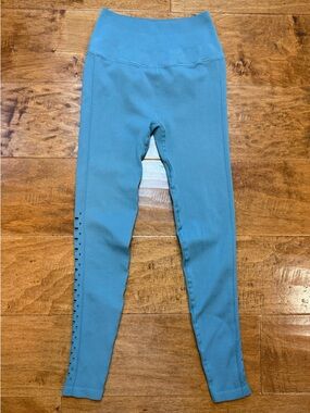 Spiritual Gangster Cutout Leggings Teal Green High Rise XS/S Yoga